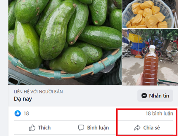 Nhấn chọn Chia sẻ