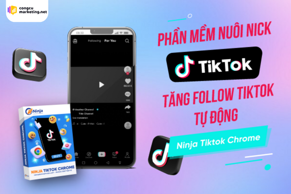 Phần mềm nuôi nick tiktok tự động, số lượng lớn - Ninja Tiktok Chrome